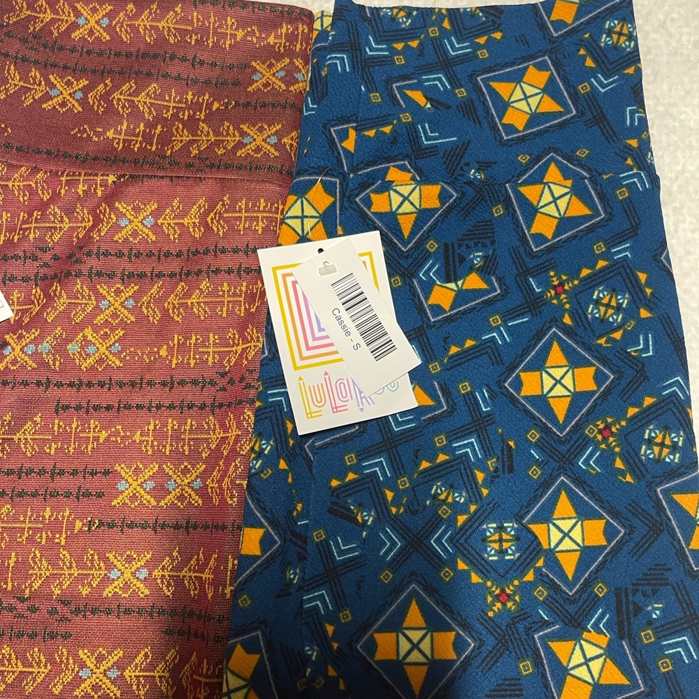LulaRoe Women’s Cassie Skirt Bold Colors Pencil fit Soft fabric with Bold Design
